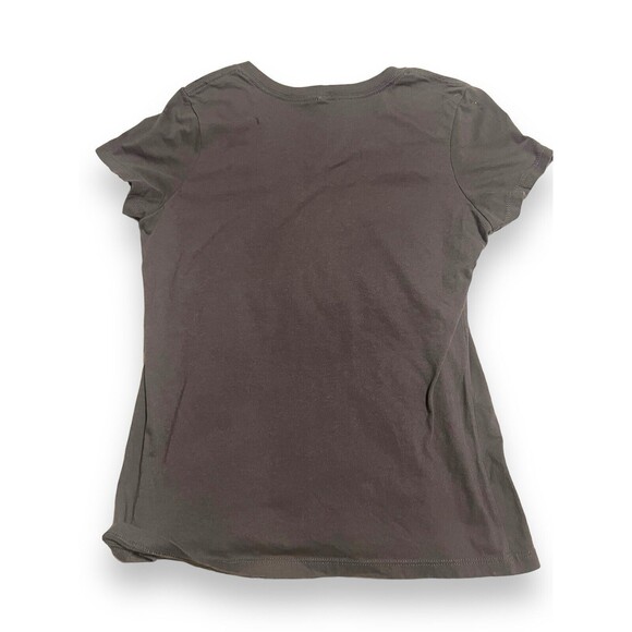 Ford Bronco Women's Vintage Logo Distressed Charcoal Grey V-Neck T-Shirt Medium - Picture 10 of 10